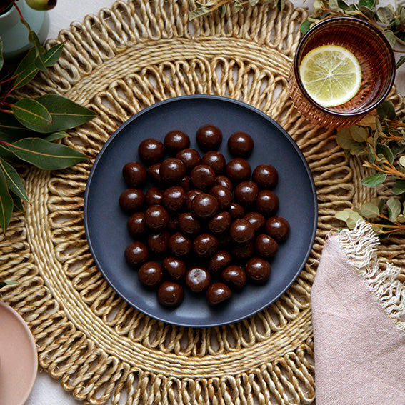 150g Dark Chocolate Raspberries