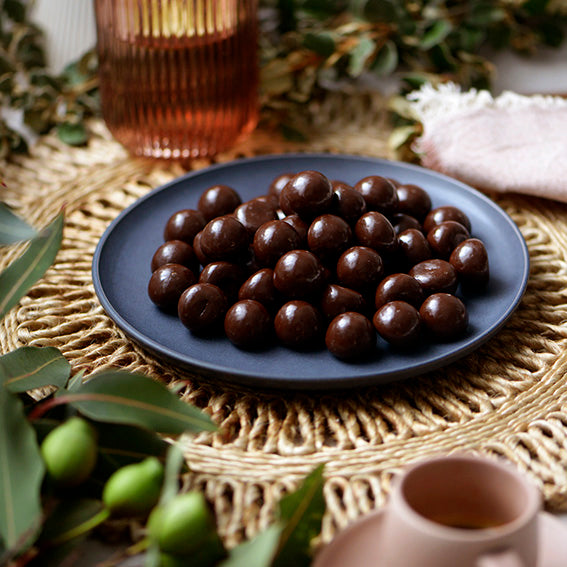 150g Dark Chocolate Raspberries