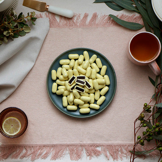 150g White Chocolate Licorice Bullets