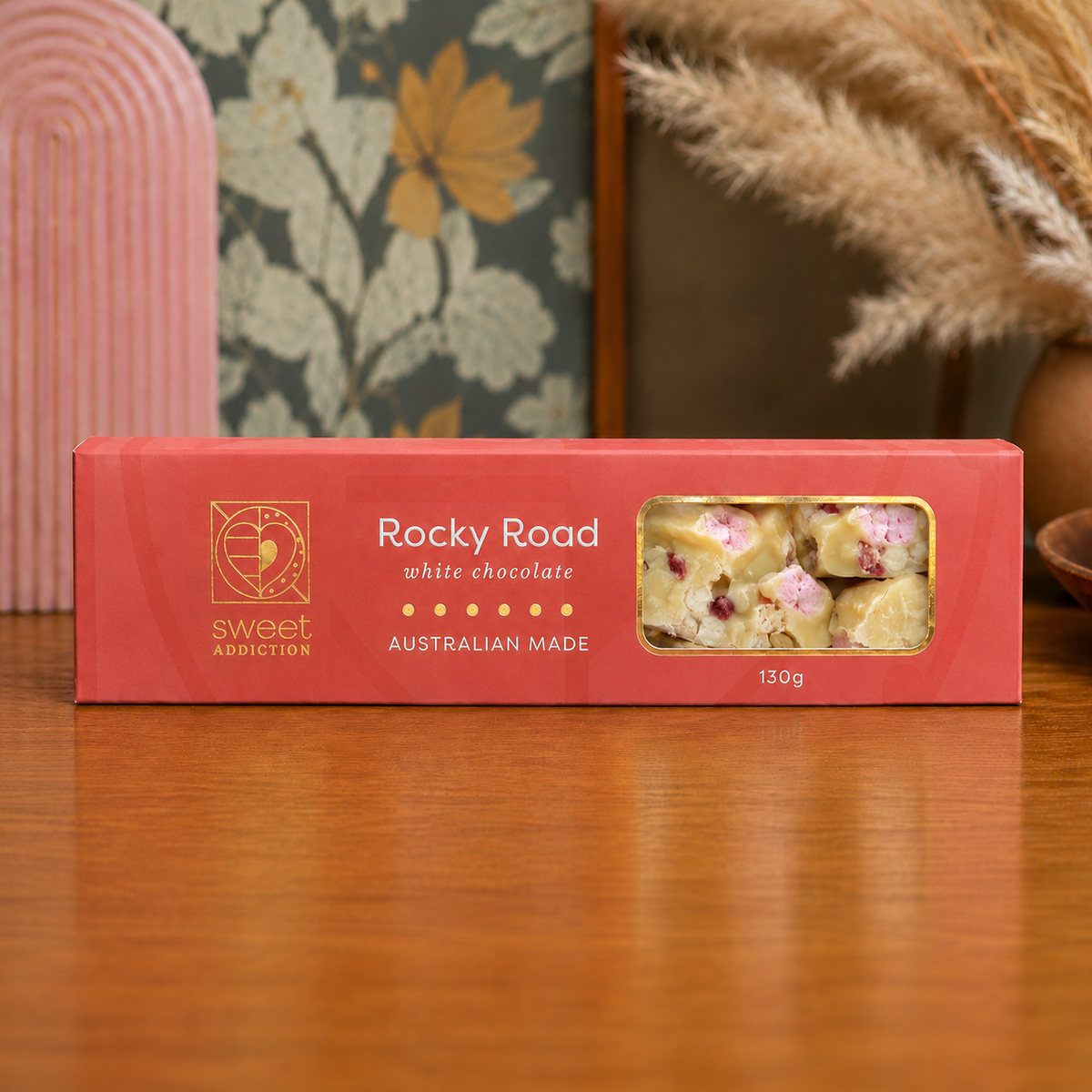 130g Boxed White Chocolate Rocky Road