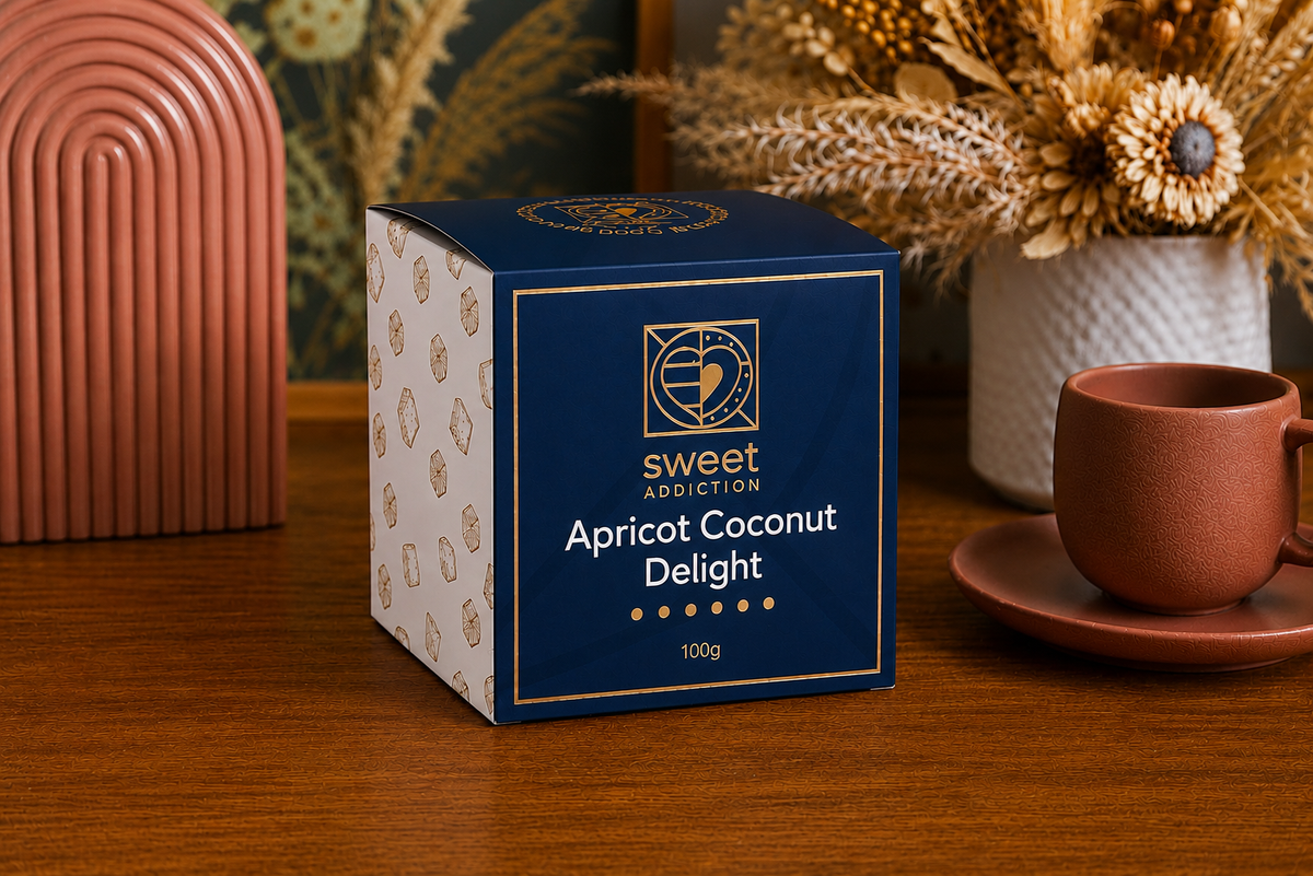 Sweet Addiction Apricot Coconut Delight 100g Gift Box – Coming Soon