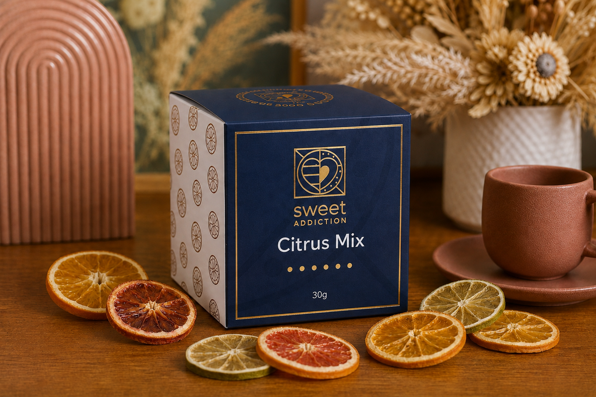 Sweet Addiction Dark Chocolate Citrus Mix 30g Gift Box – Coming Soon