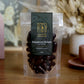 150g bag of dark chocolate coated raspberry bullets, made in Melbourne, Australia