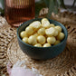 120g bag of white chocolate coated malt balls, made in Melbourne, Australia