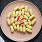 150g bag of white chocolate coated raspberry bullets, made in Melbourne, Australia